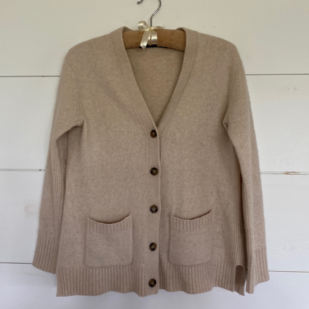 Jenni kayne everyday wool cashmere cardigan fits XXS